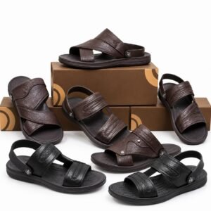 صنادل رجالية من الجلد الصناعي (PU) – مقاسات 40 إلى 45